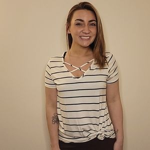 Striped Short Sleeve Shirt -- Emory Park